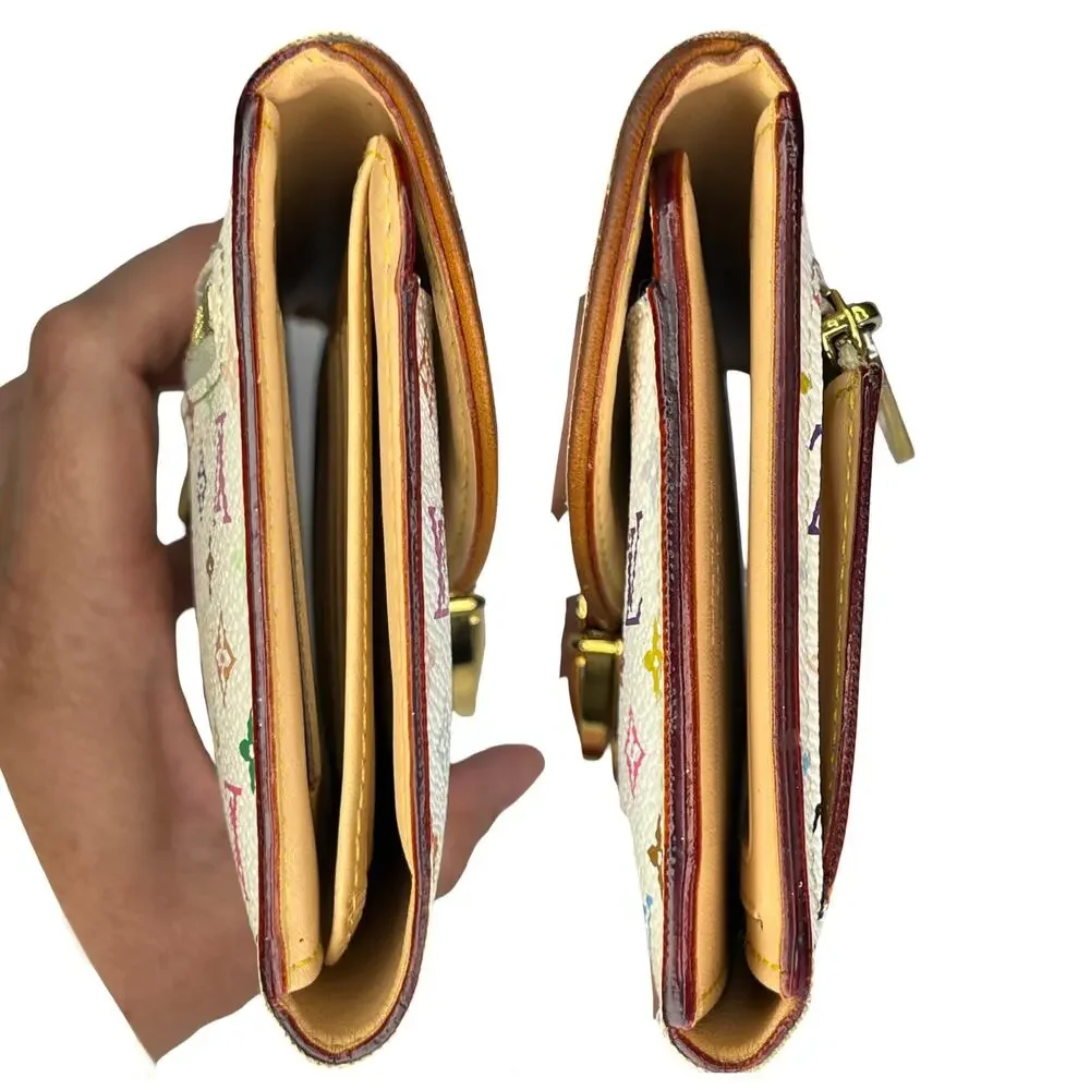 Louis Vuitton Murakami Multicolore Porte Tresor Wallet White M92659 Y2K